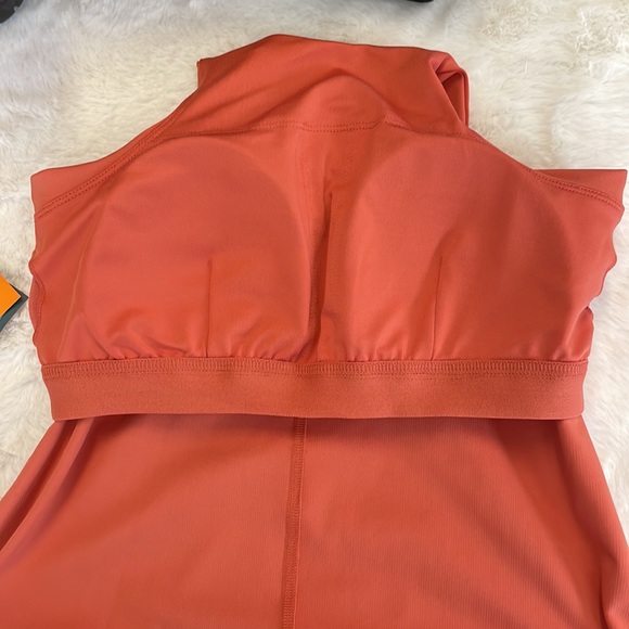 MTA Sport racer-back tangerine workout top, S - Picture 7 of 9